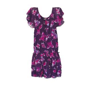 The Children’s Place | Purple Pink Girls Sheer BUTTERFLY Summer Dress Size 8